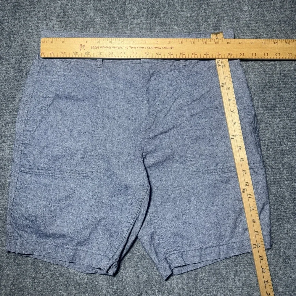 Taylor Stitch Shorts The Trail Short Virgin Cotton Men 34 Blue 9 Inch Inseam